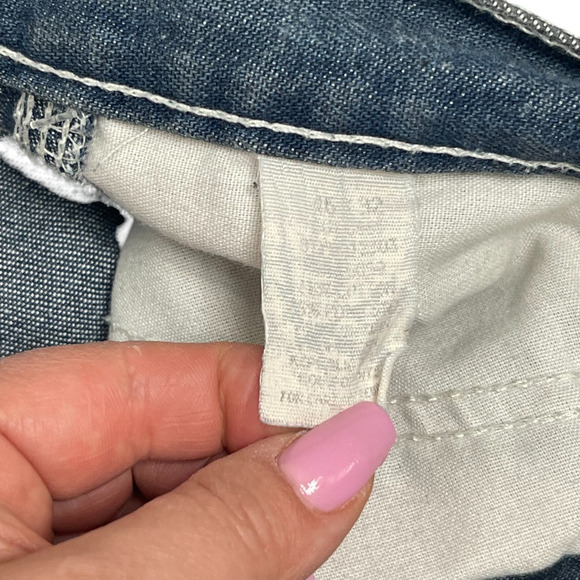 VTG Sears Roebucks Wear Tuff Carpenter Jeans Baggy Wide Leg Men Sz 46x32 Hip Hop - Picture 5 of 9